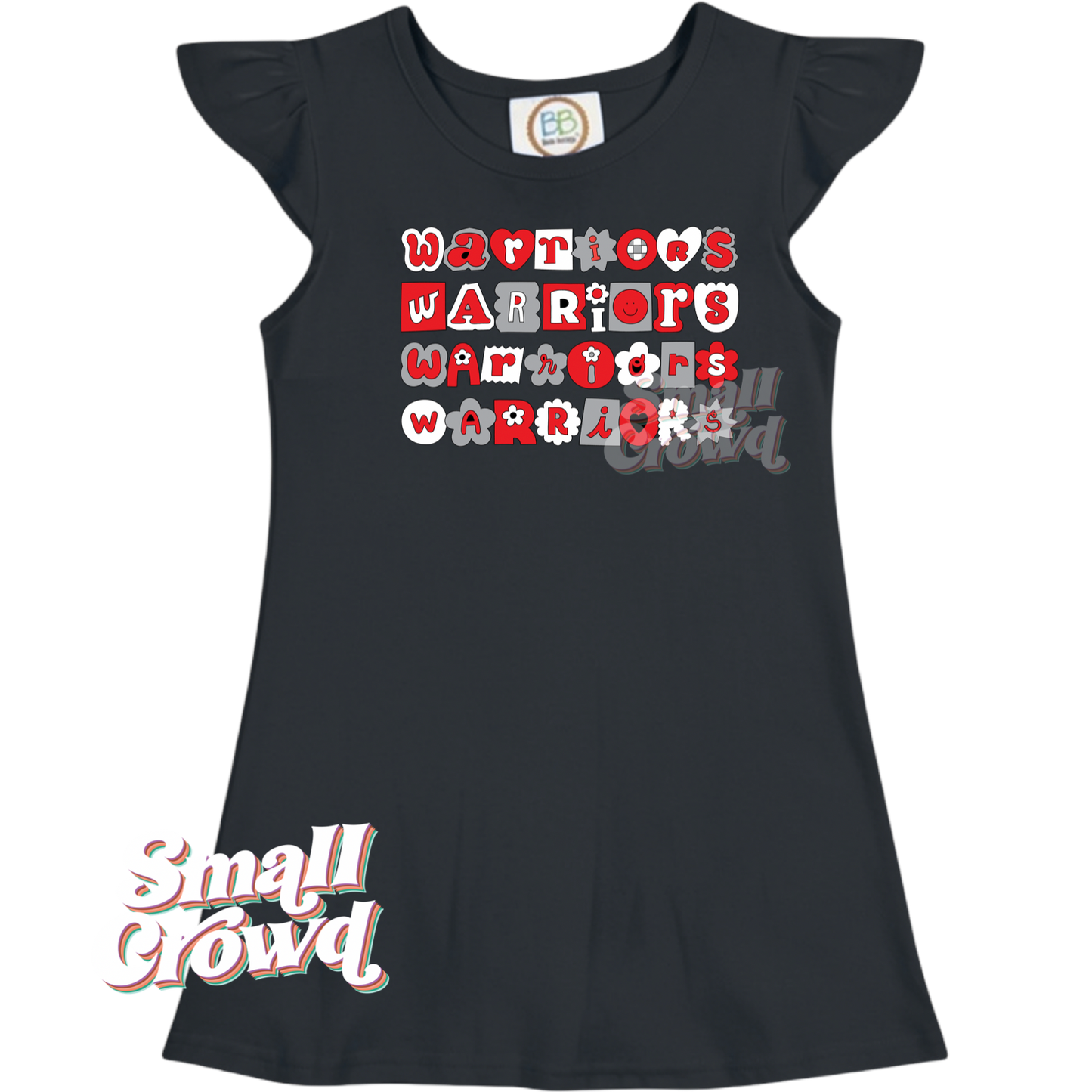 Warriors Cutie Stack - black flutter dress