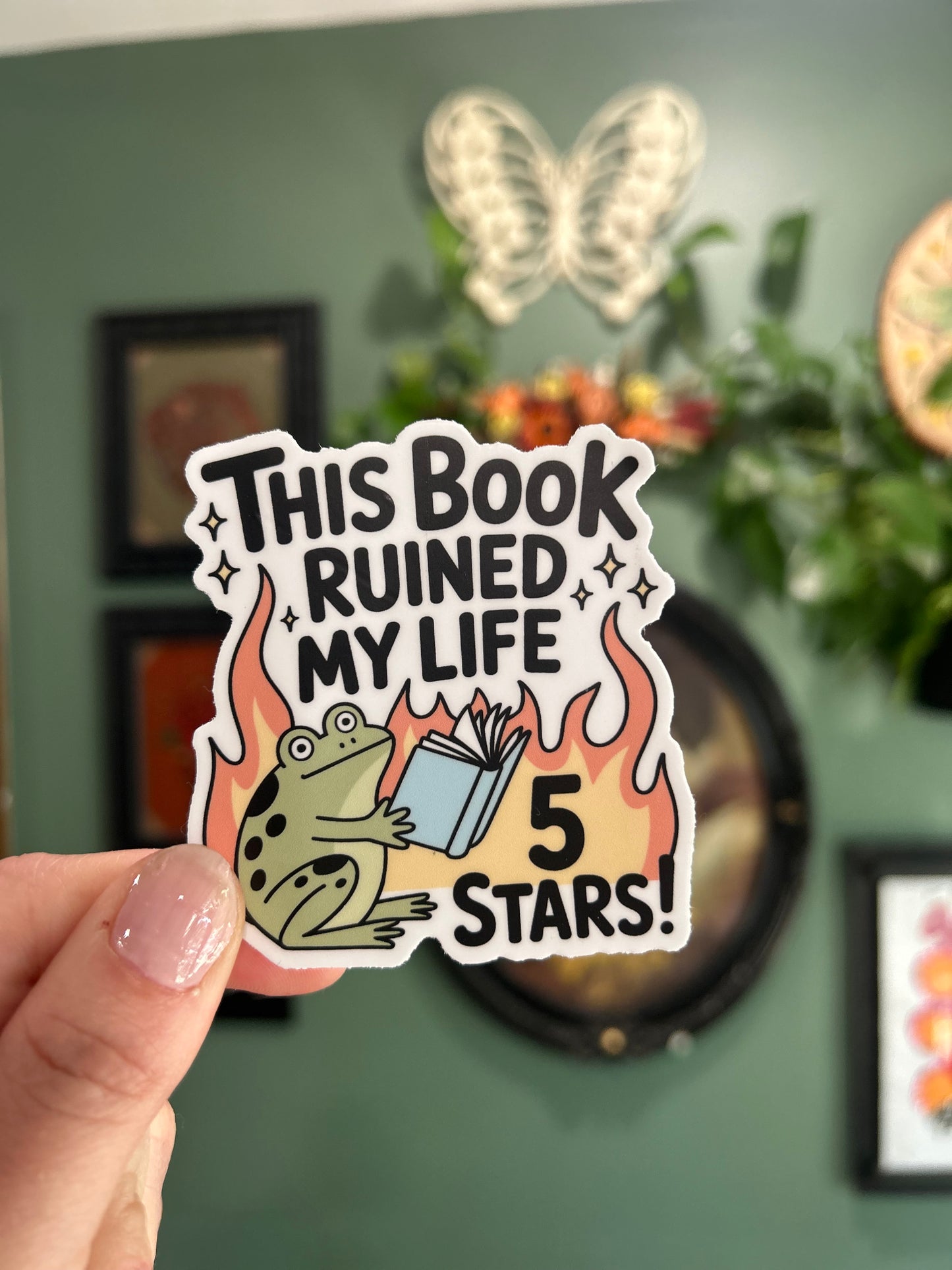 This Book Ruined My Life - Laptop/Waterbottle Sticker