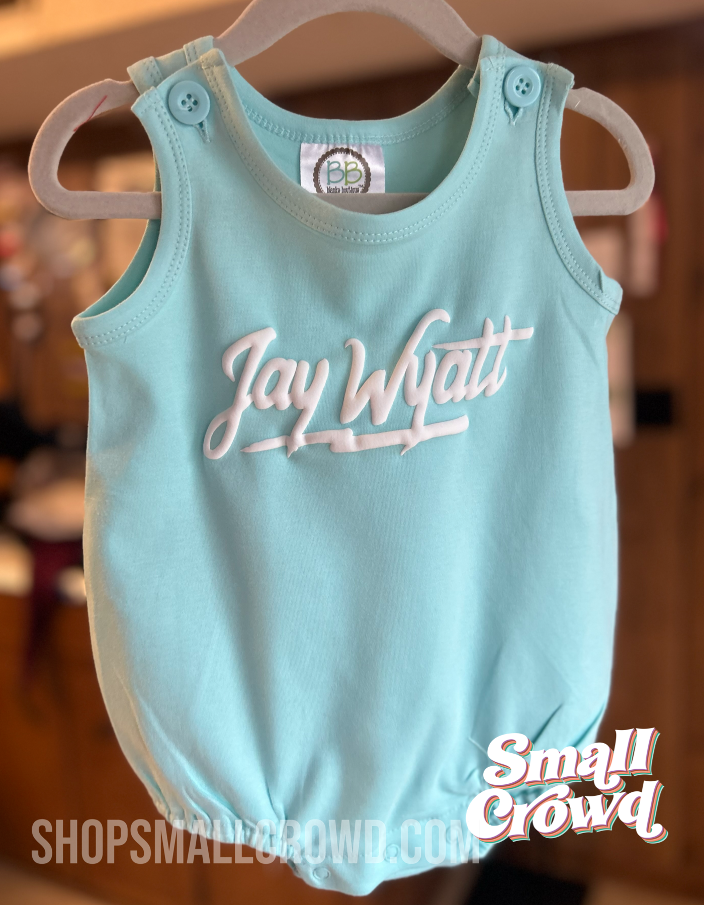 Cool Kid Name Bubble Tank - white puff