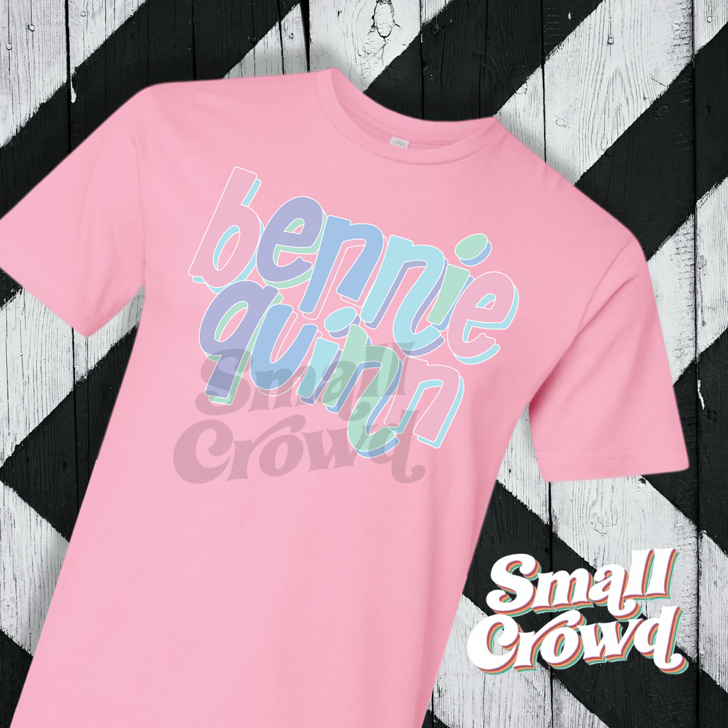 Custom Pastel Name Tee - Pink