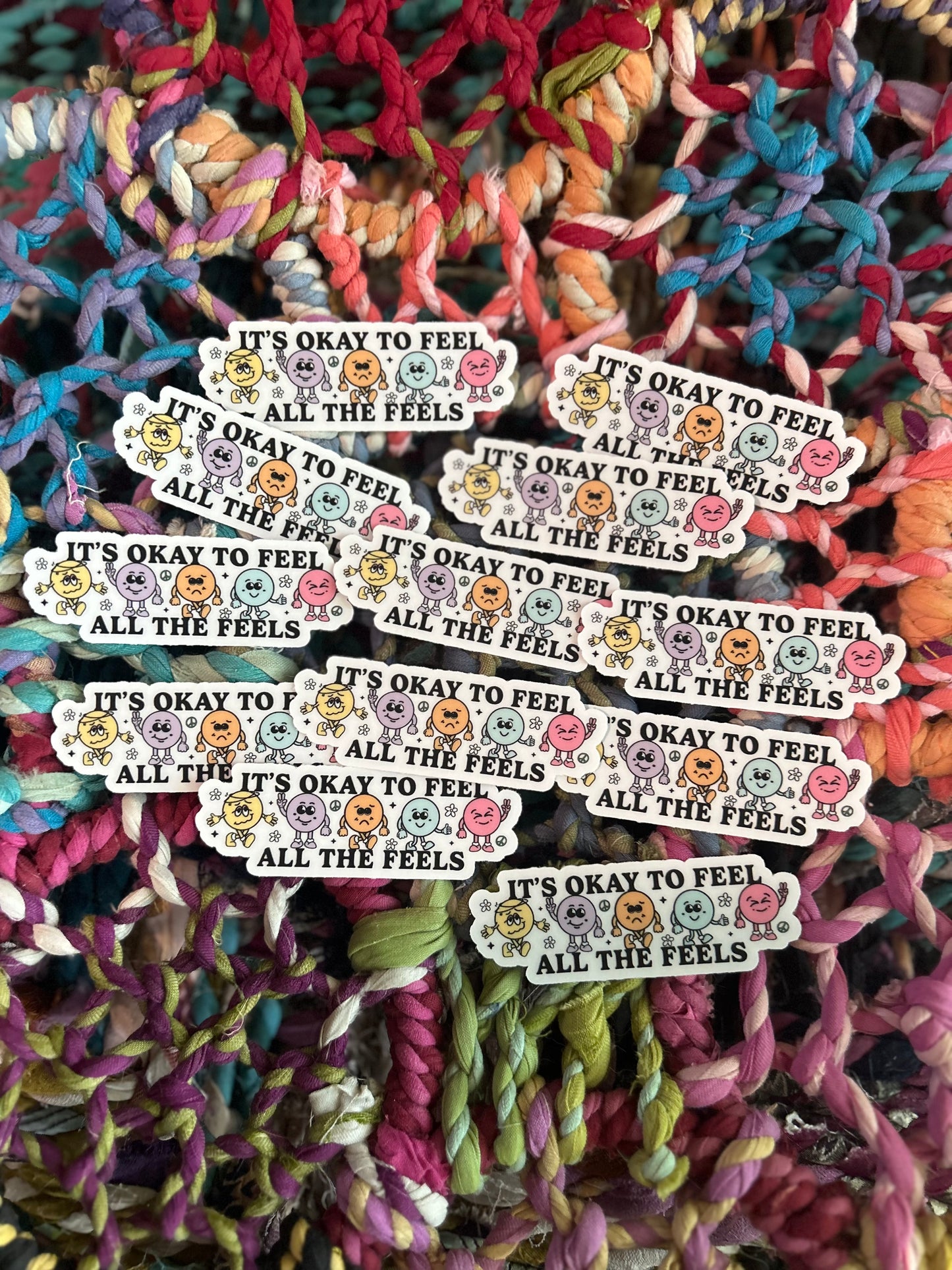 It's OK to Feel All the Feels - Laptop/Waterbottle Sticker