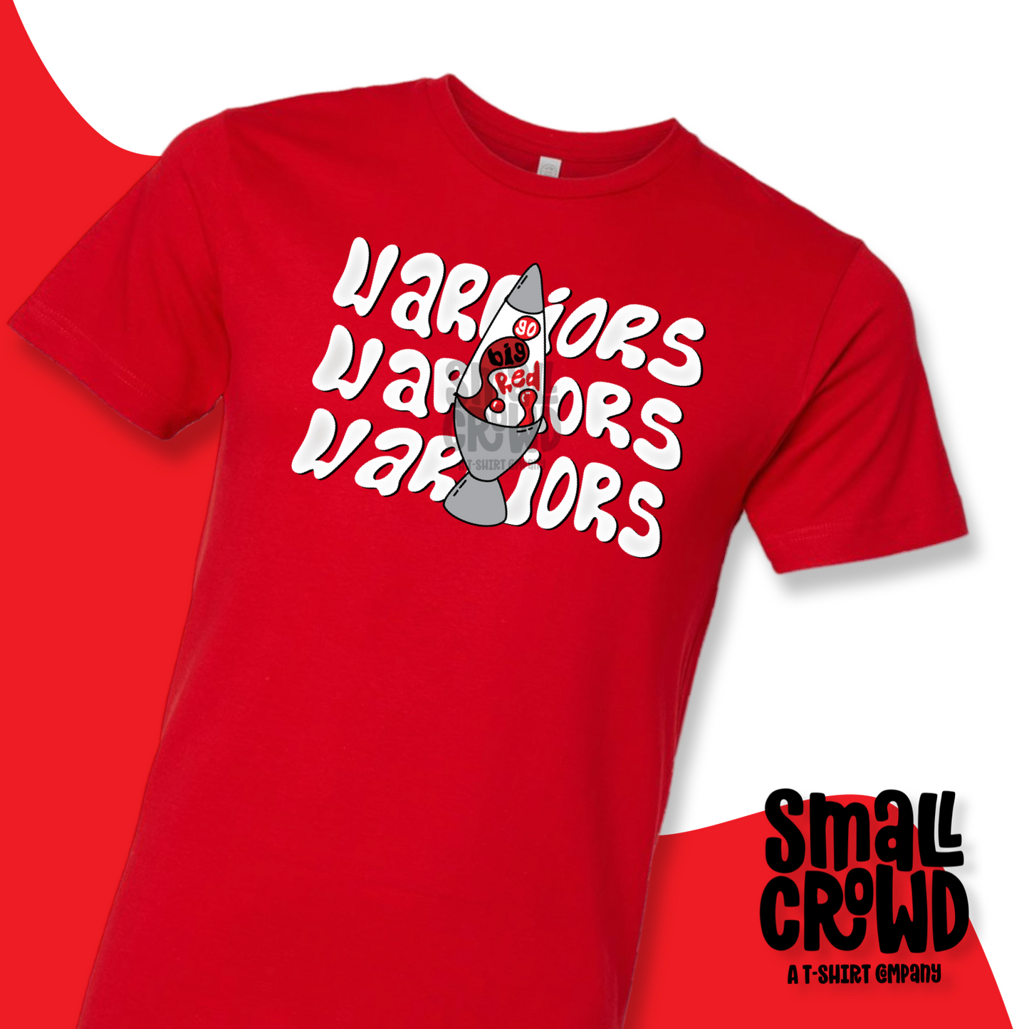 Westside Warriors Lava Lamp - Go Big Red - red shirt
