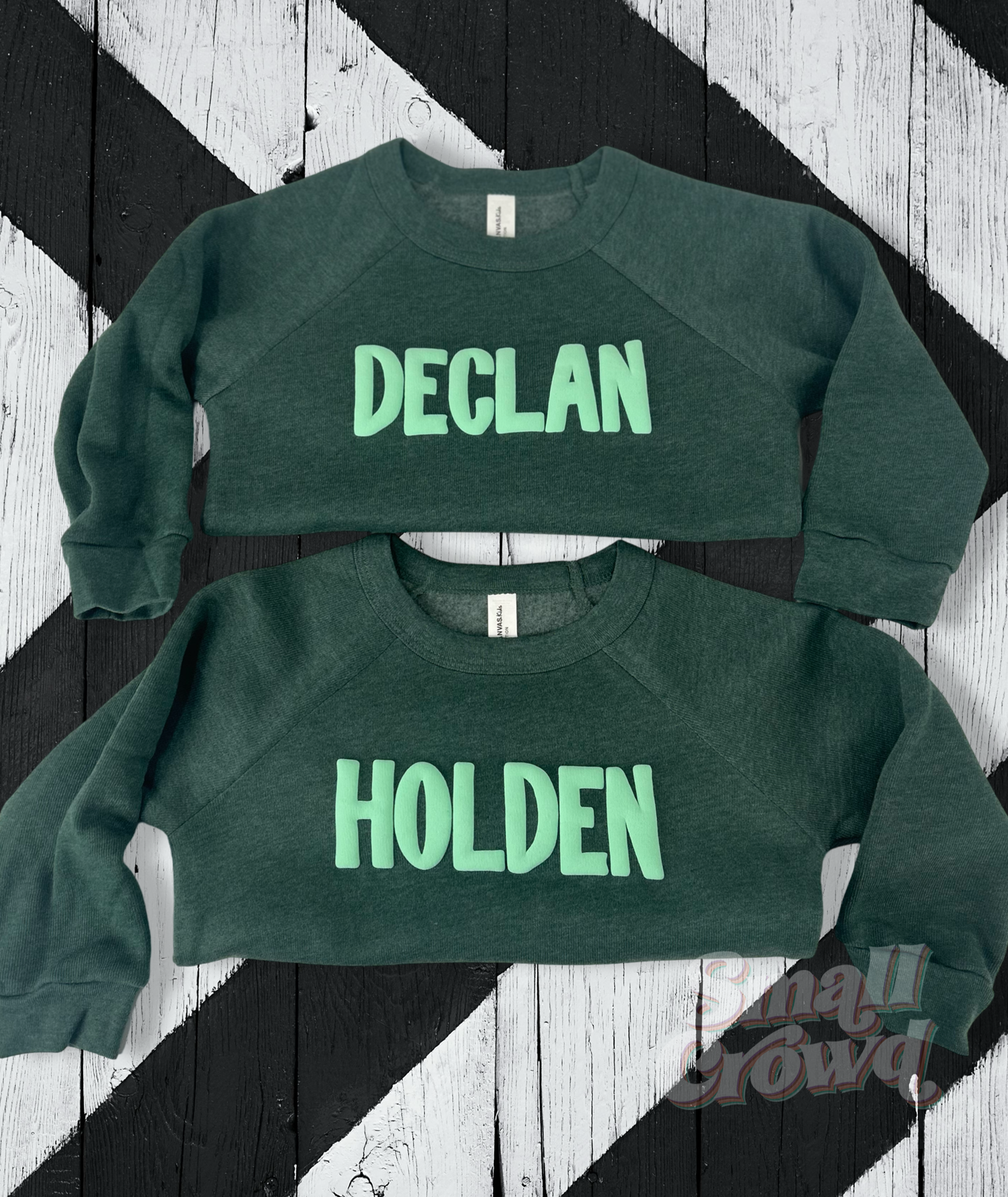 Custom Puff - Mint On Heather Forest