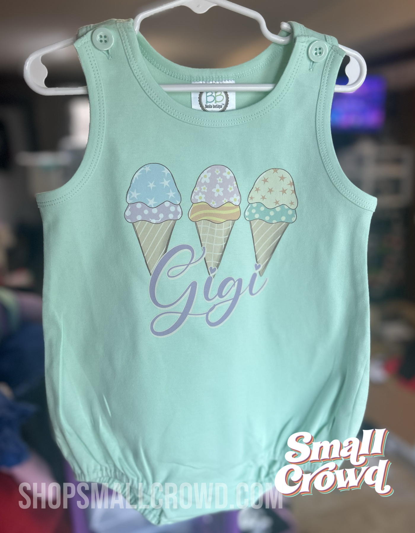 Ice Cream Bubble Tank - mint