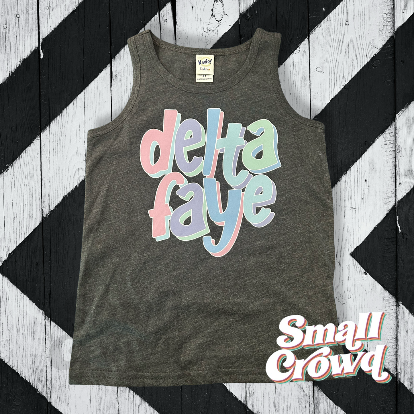 Custom Pastel Girly Custom Name tees/tanks- Heather Charcoal