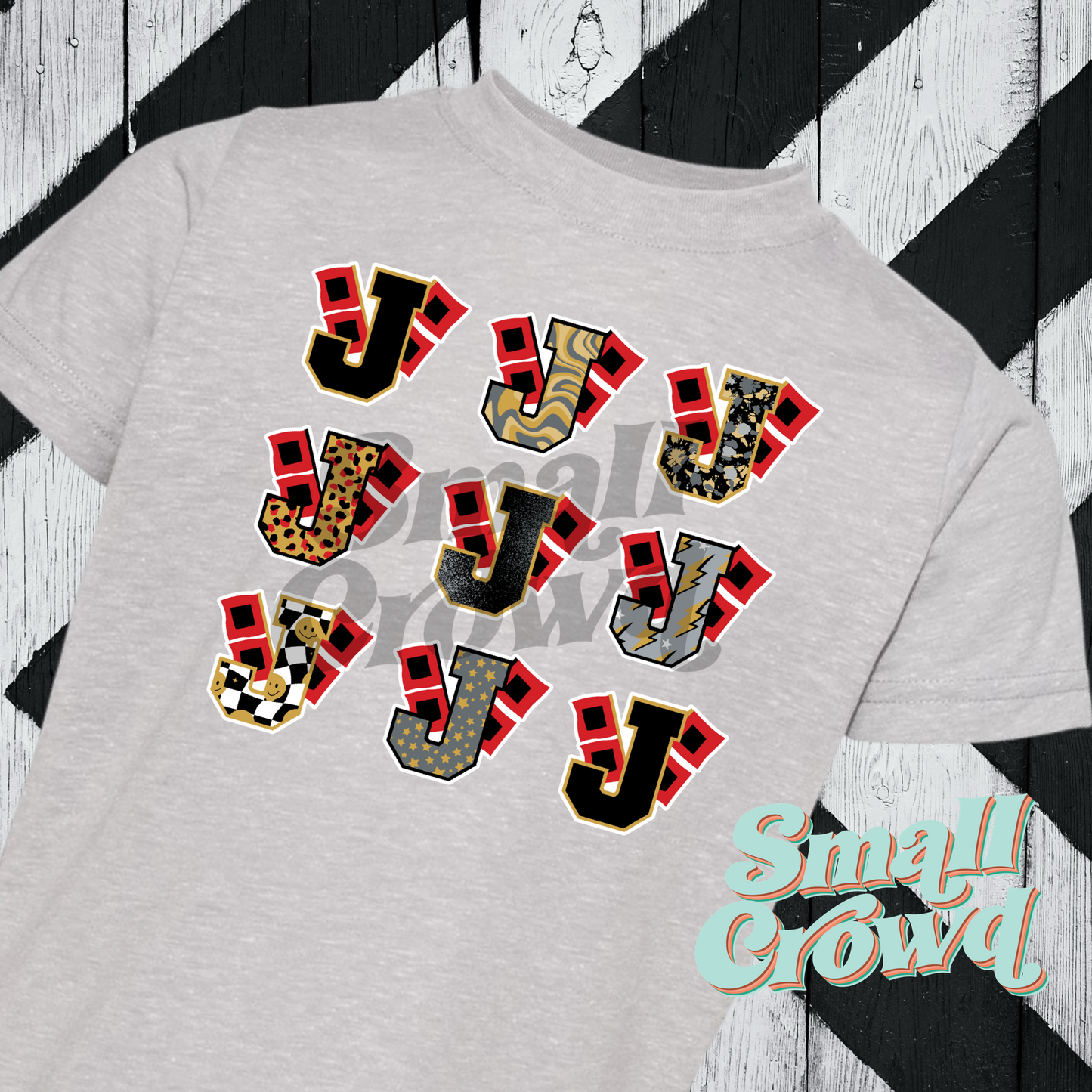 Jonesboro Hurricane Patterns - Grey Tee (rabbit skins/LAT)