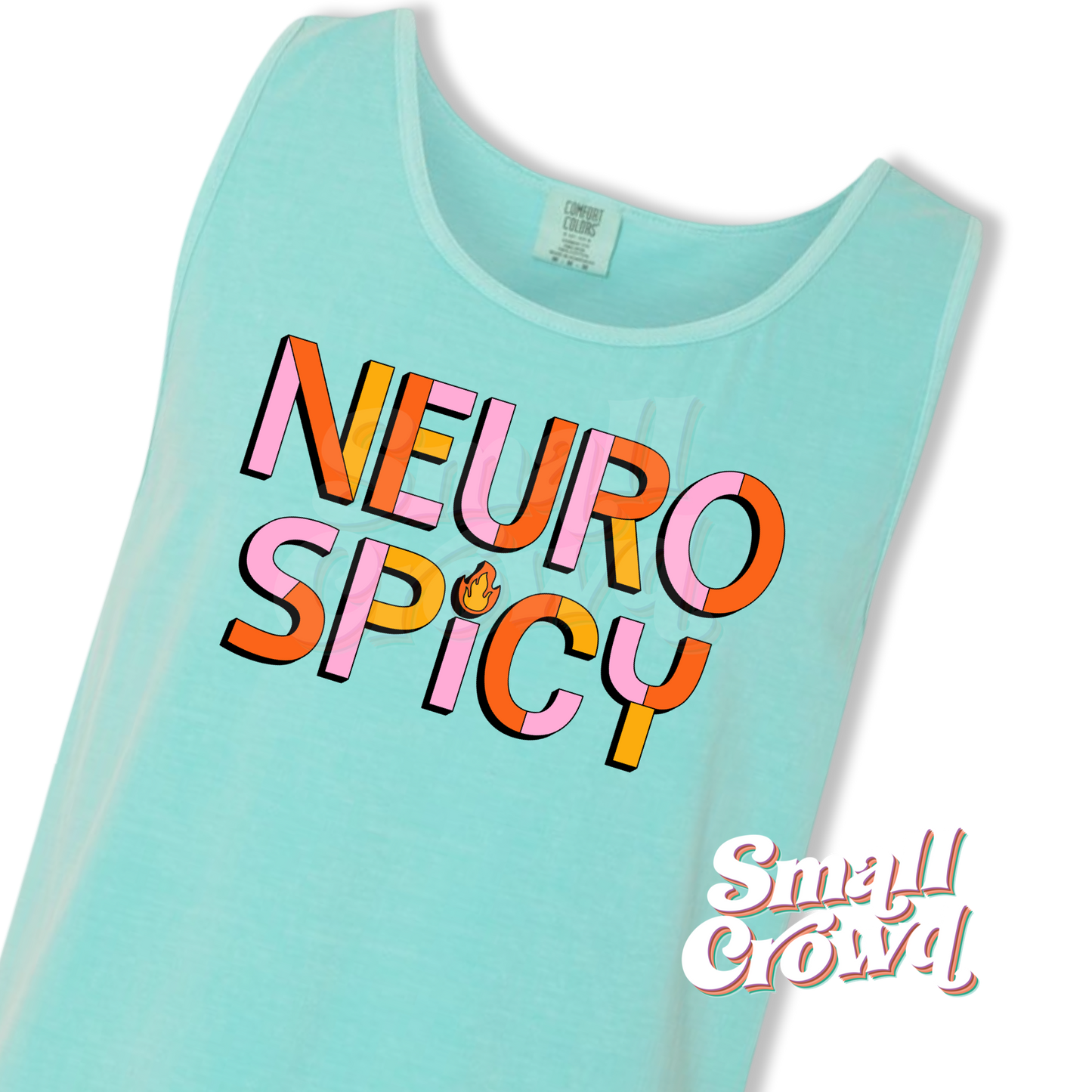 Neuro Spicy - Chalky Mint - Comfort Colors Tank Top
