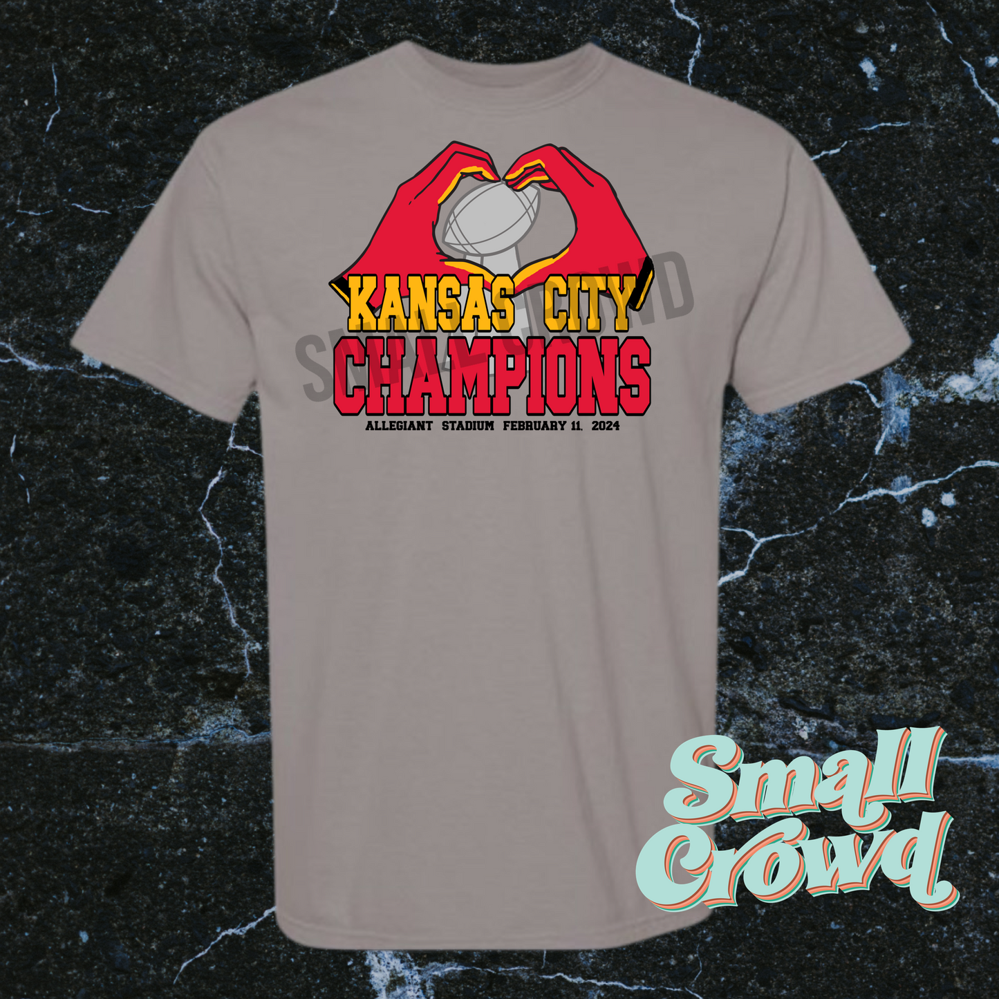 Heart Hands Champs - Grey - COMFORT COLORS™