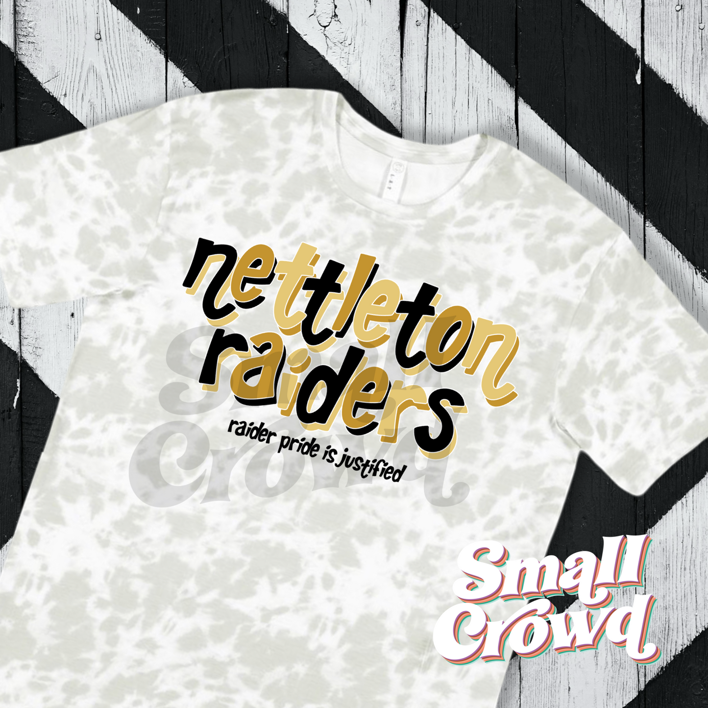 Nettleton Raiders Double Doodle Tee - haze tie dye