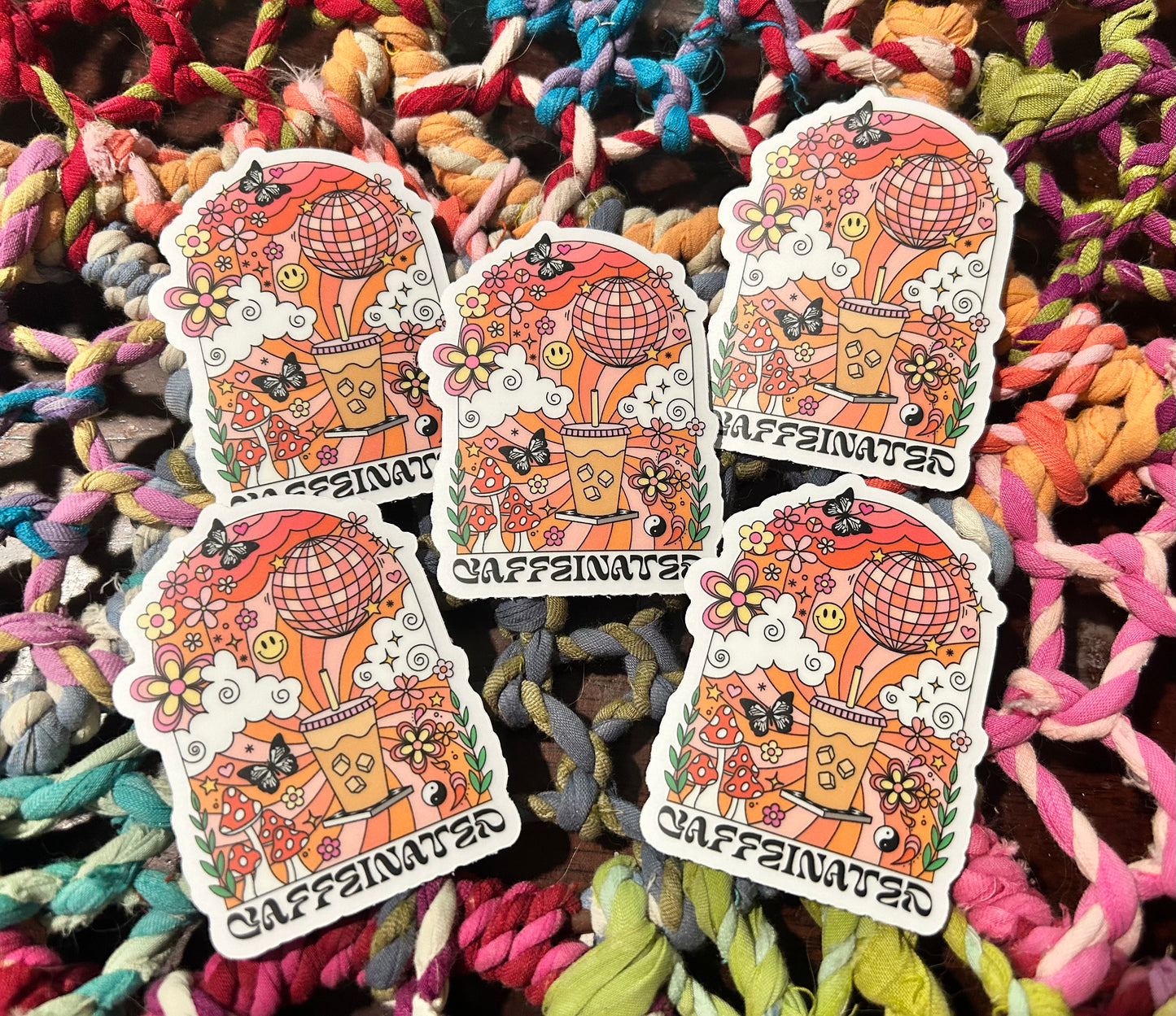 Caffeinated - Laptop/Waterbottle Sticker