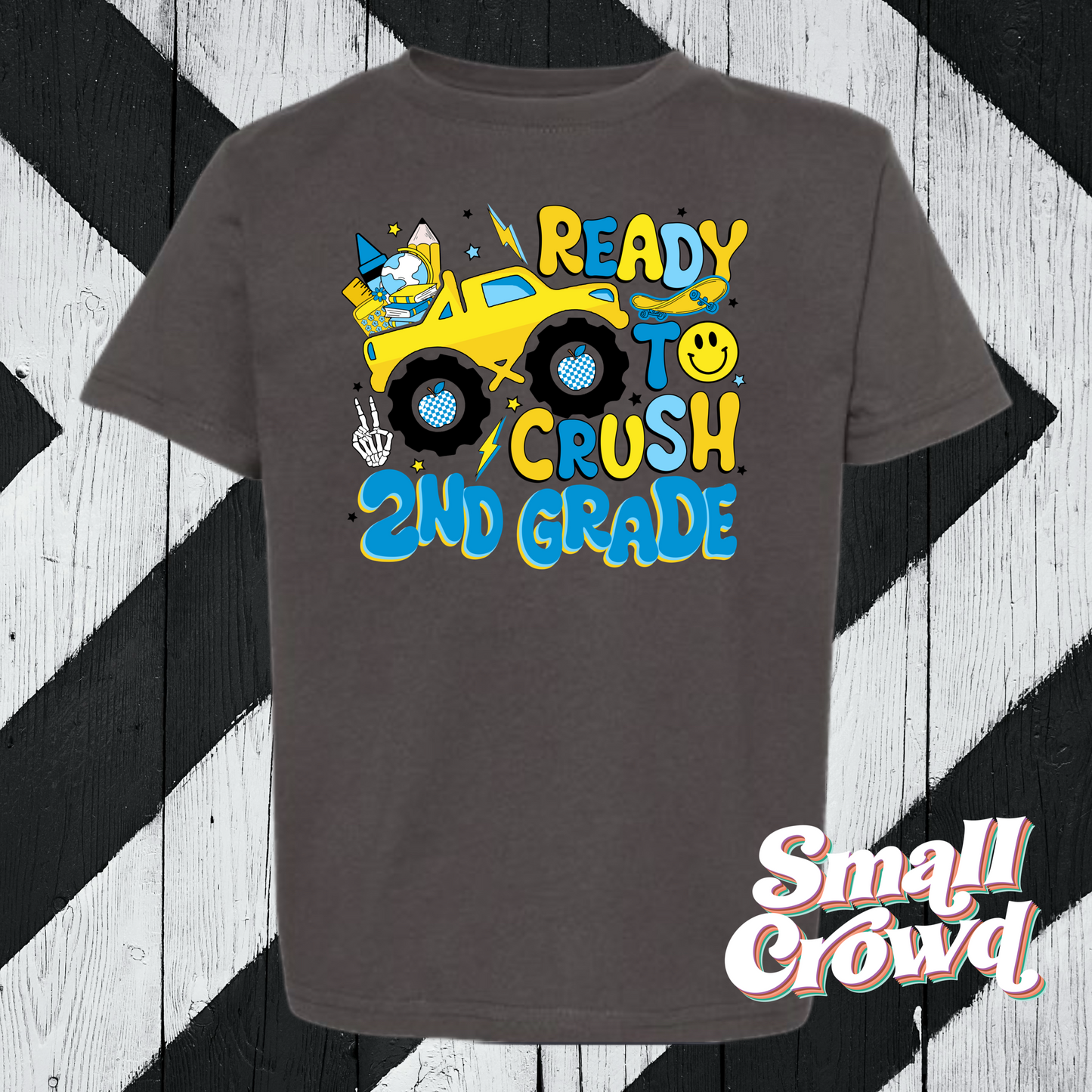 Ready to Crush *GRADE LEVEL* - pepper/charcoal (prek-5th grade)