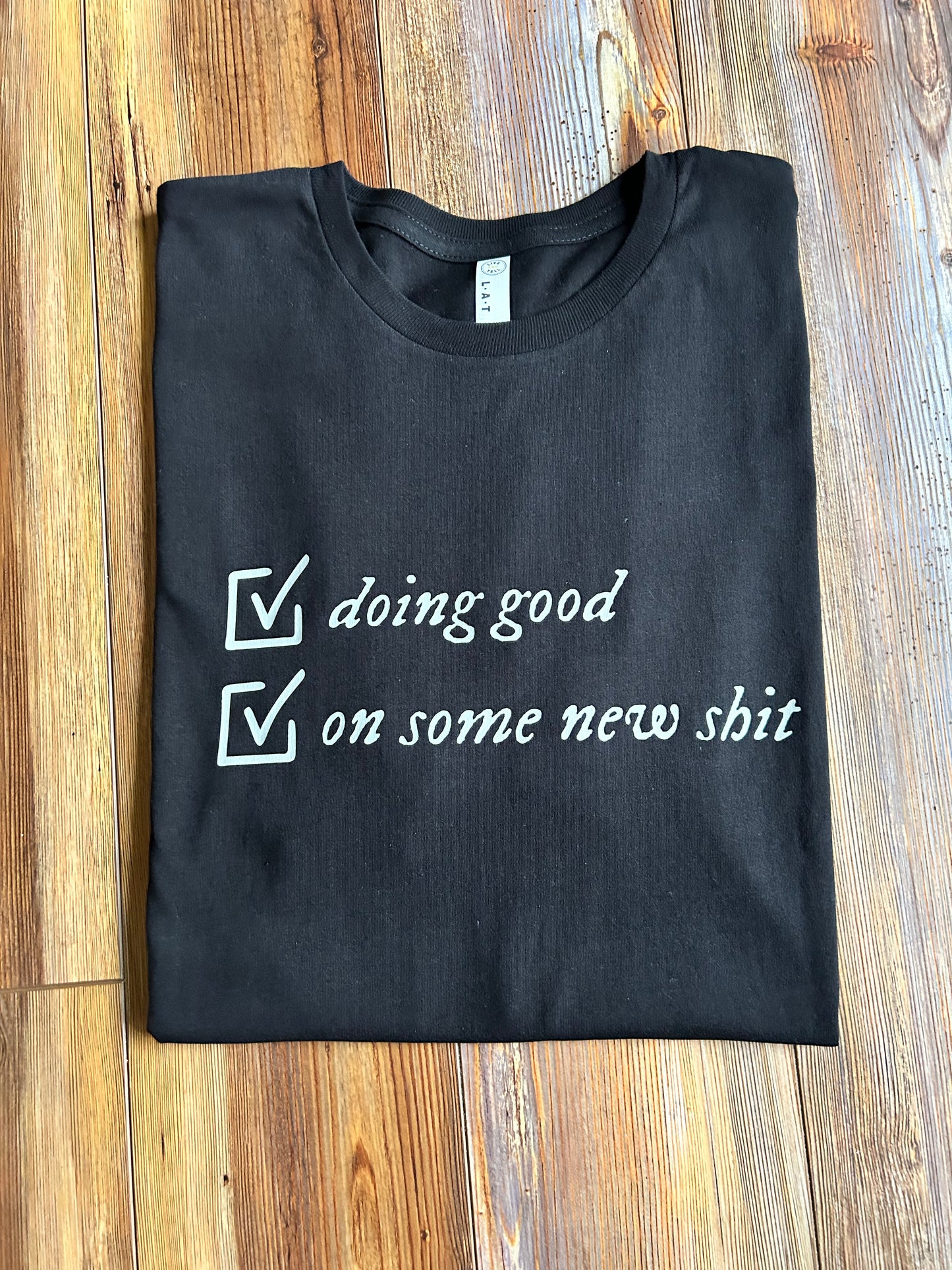 Doing good (check) - black