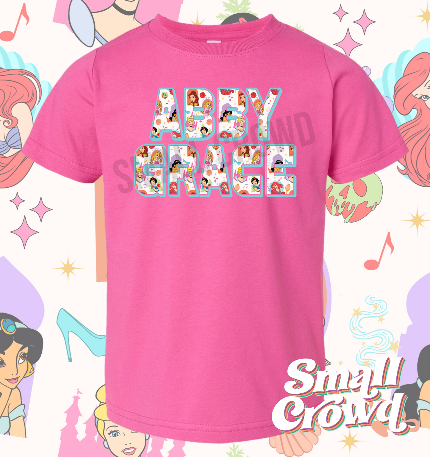 Princess Custom Name - Raspberry