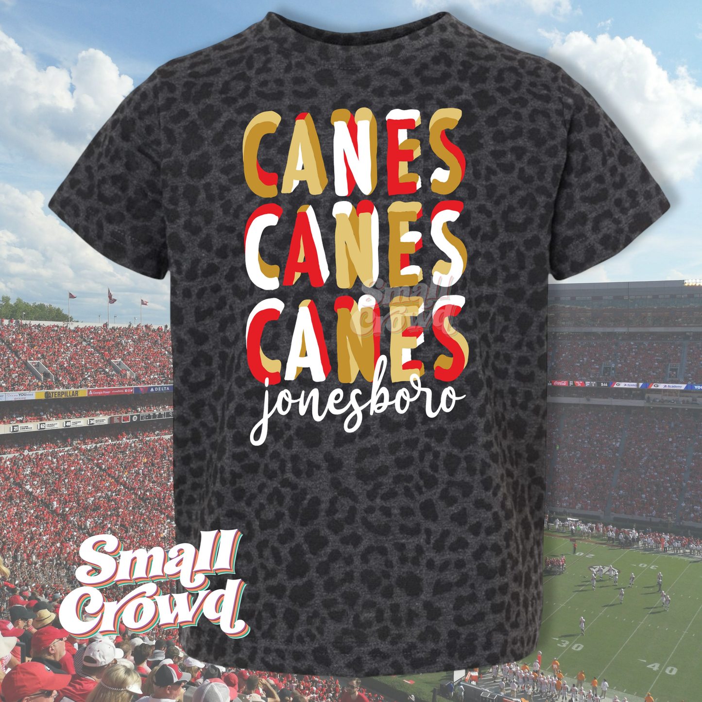 Canes Canes Canes - Black Leopard Spirit Tee