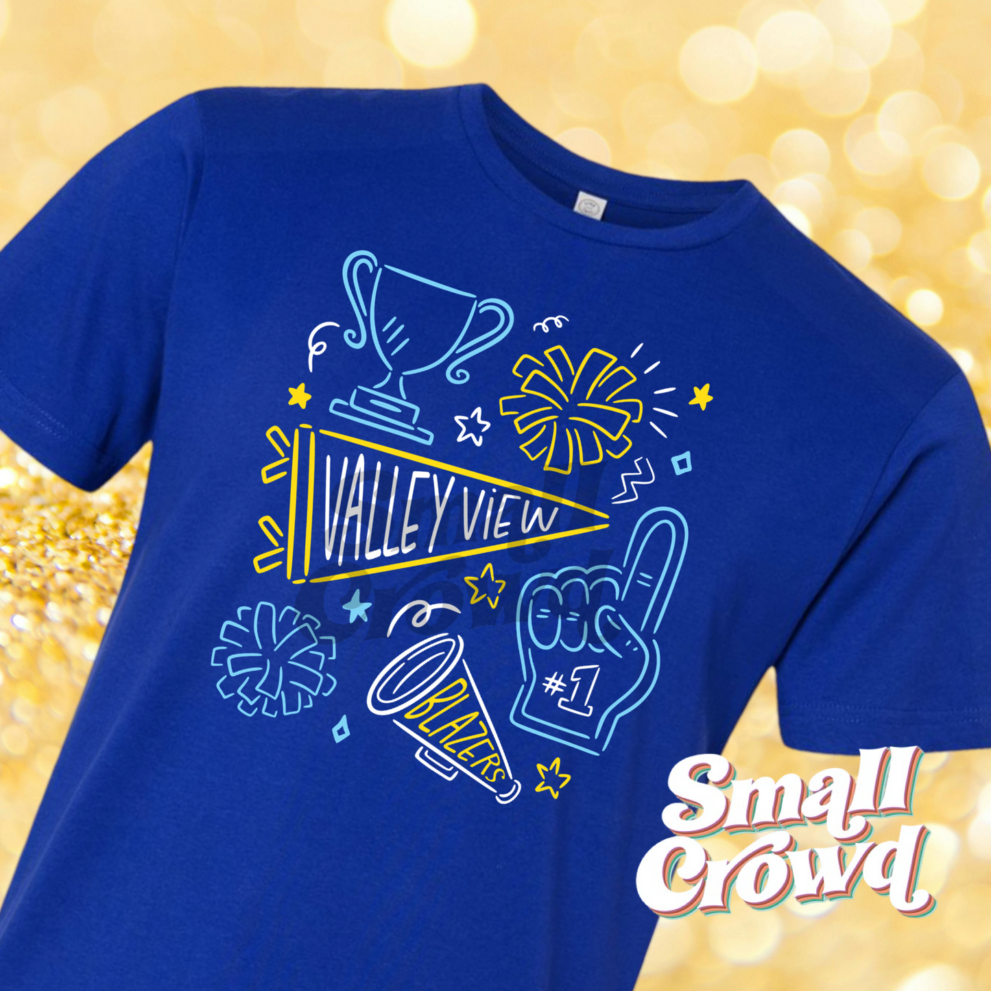 Valley View Spirit Doodles - royal blue