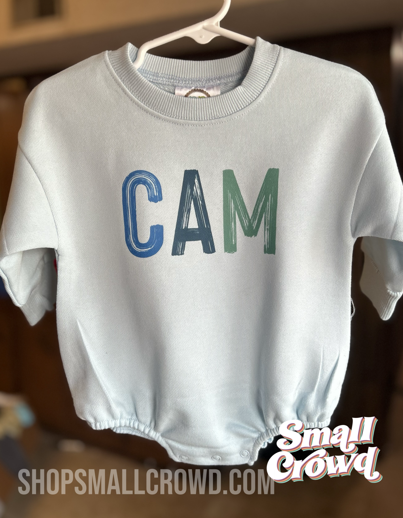 OG Blue Name Bubble Sweatshirt - light blue