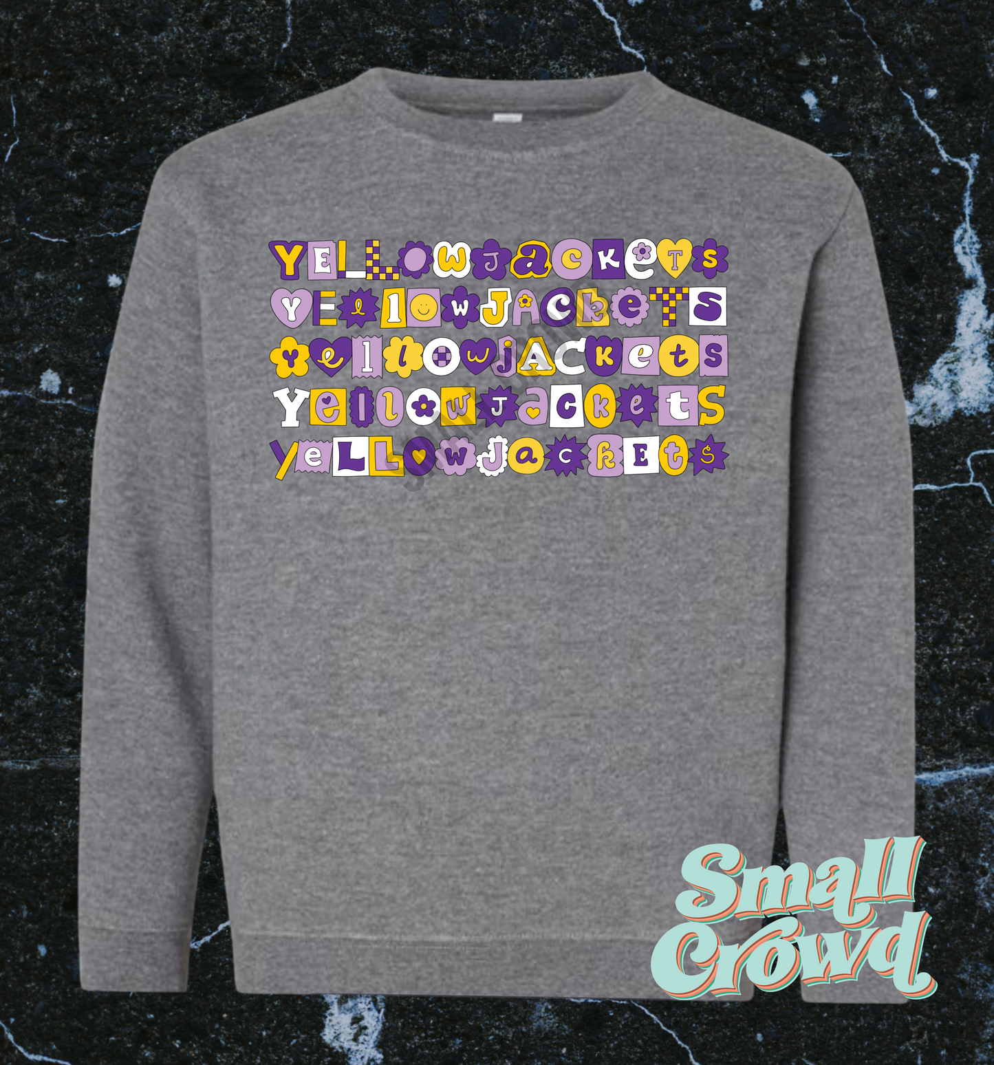 Yellowjackets (Bay) Cutie Stack - Granite Heather Sweatshirt