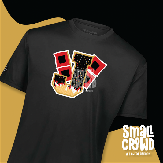 Jonesboro Ice Cream Drip - Moisture Wicking Tee - black