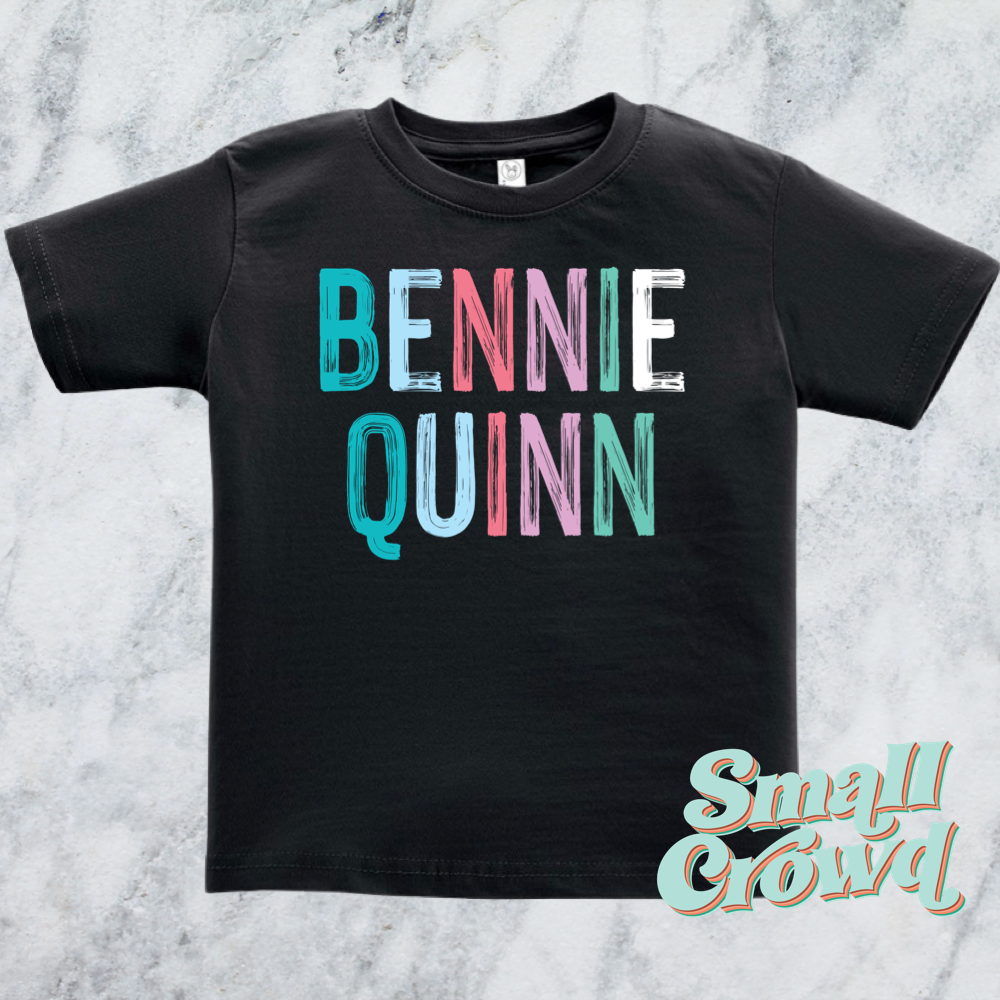 OG Cool Pink Name Tee - Black