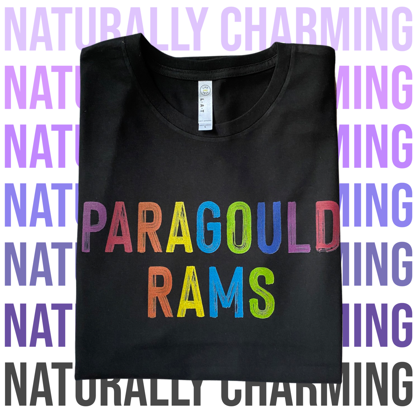 Multicolor OG name tee - Black Short sleeve