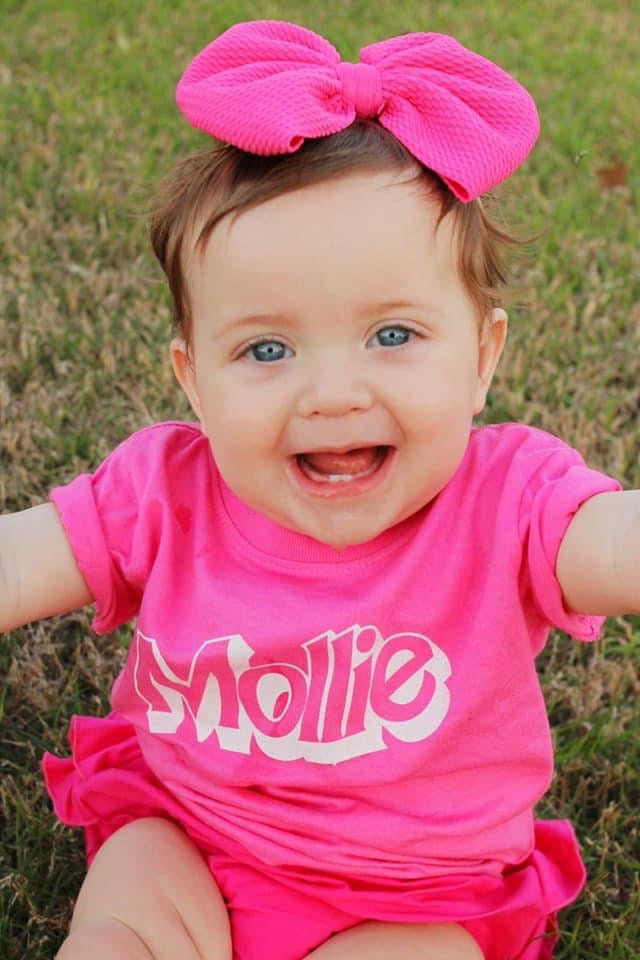 Barbie Inspired Name Tee - Raspberry