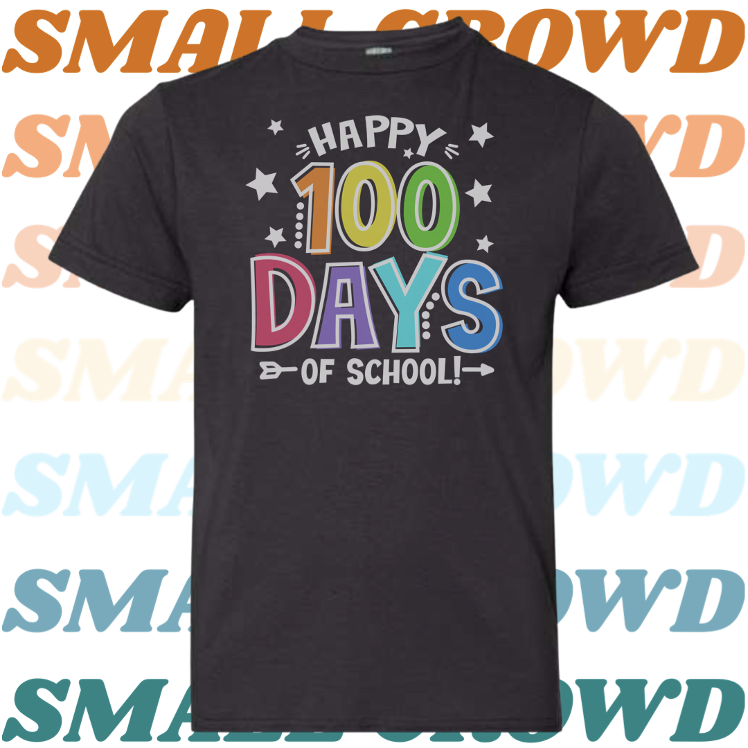 Happy 100 Days of School - black