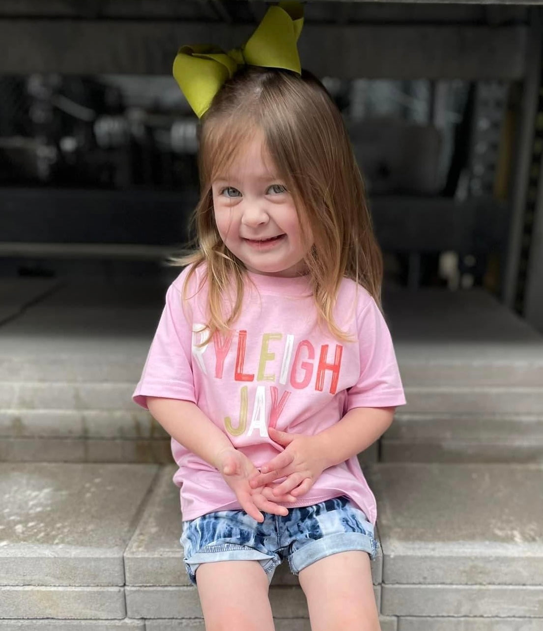 OG blush Name Tee - Pink