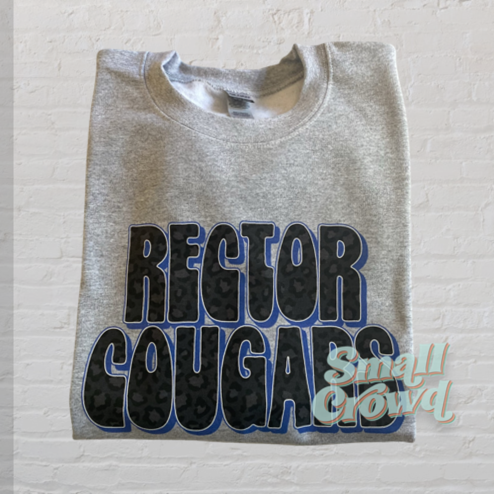 Black Leopard School Sweatshirt