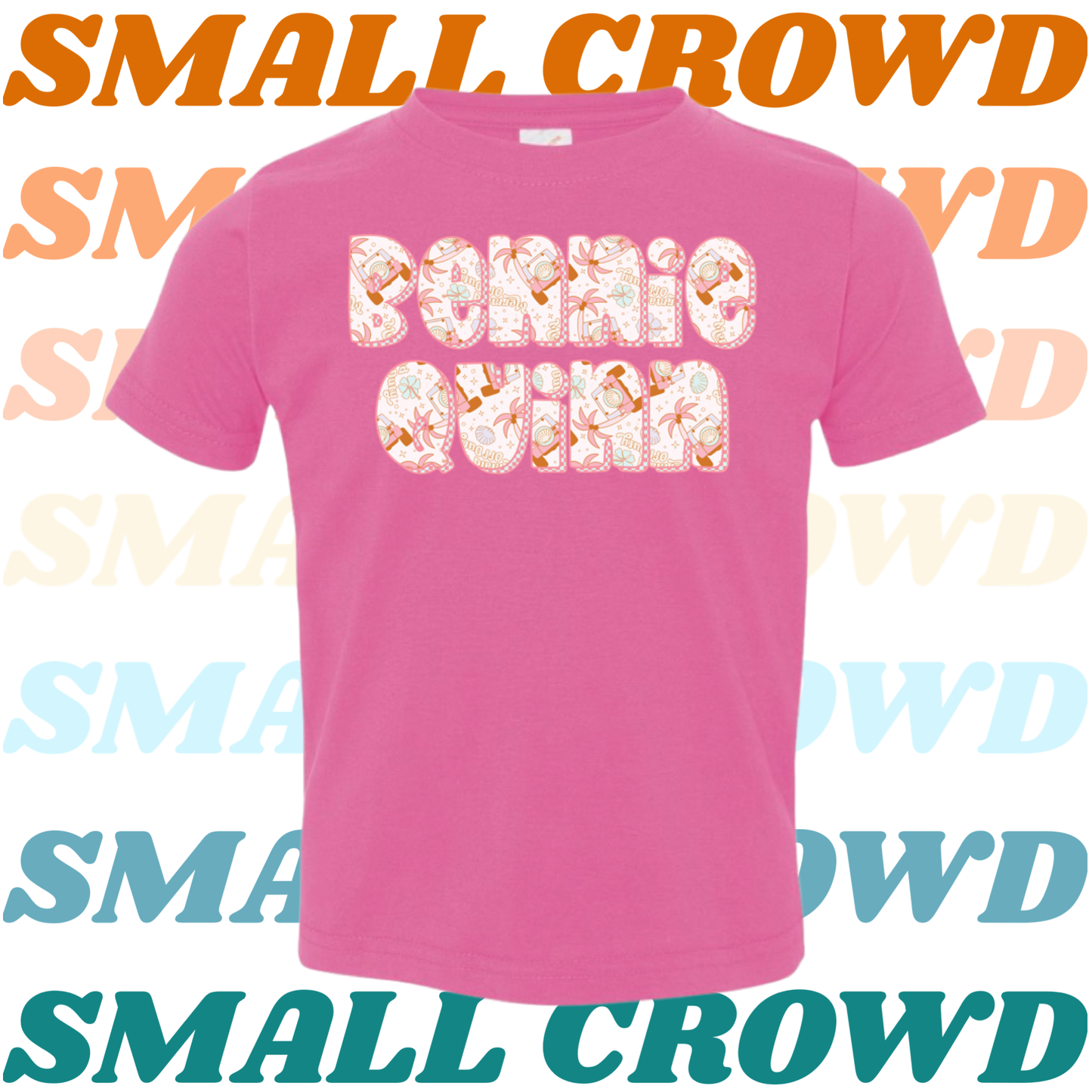 Pink Jeep Name Tee - Raspberry