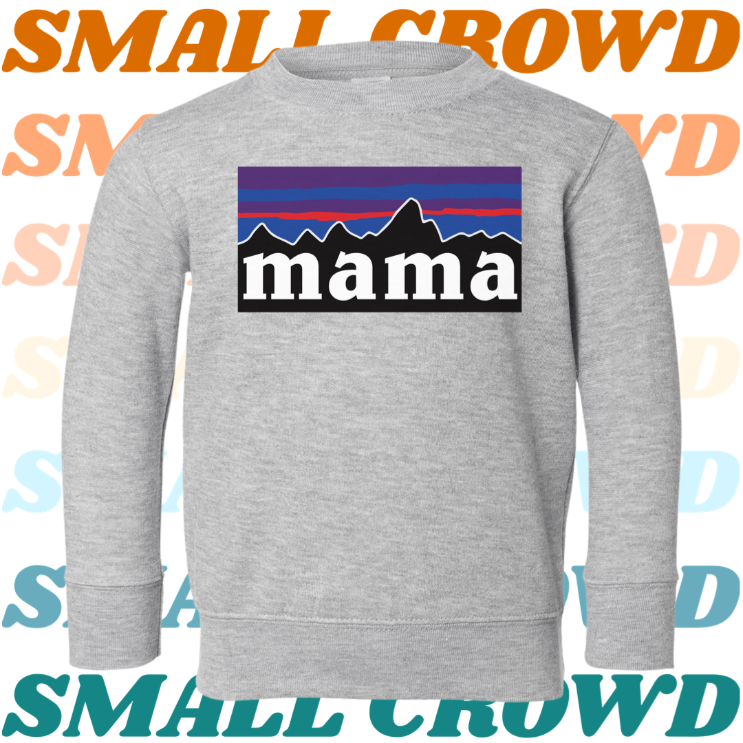 Mountains Name tee - Heather Grey