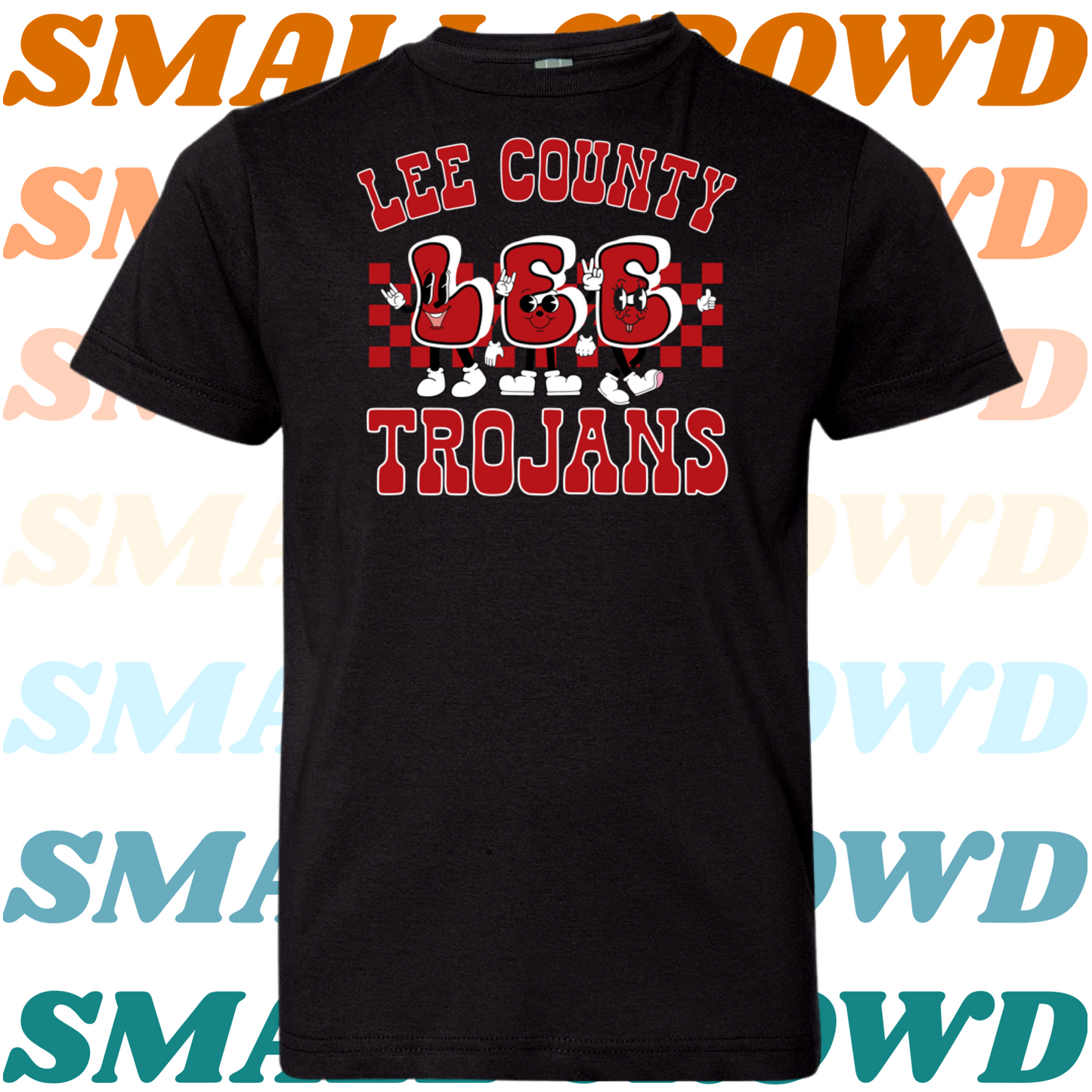Lee County Retro Character School tee - black