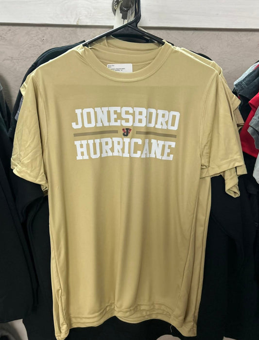 Jonesboro Hurricane Trad Stack - Moisture Wicking Tee - Vegas Gold
