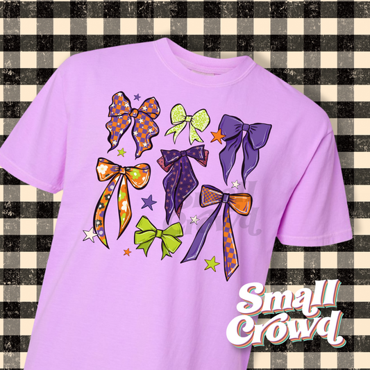 Spooky Bows - neon violet | comfort colors