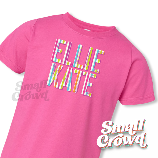 Bright Summer Stripes OG Custom - Raspberry