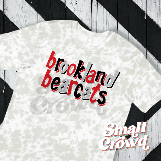 Brookland Bearcats Double Doodle Tee - haze tie dye