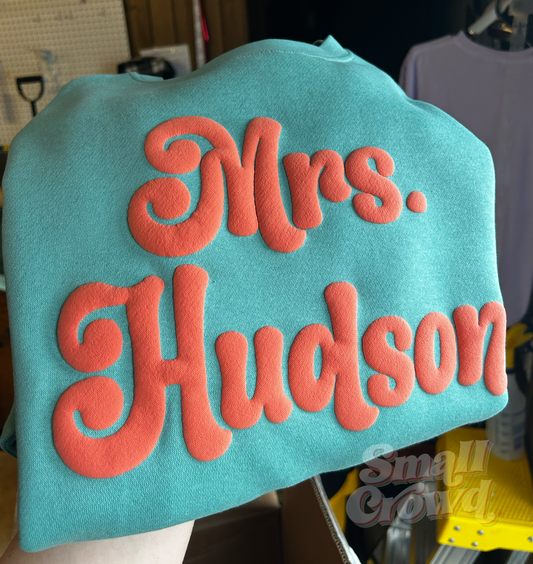 Custom Puff - Coral on Saltwater