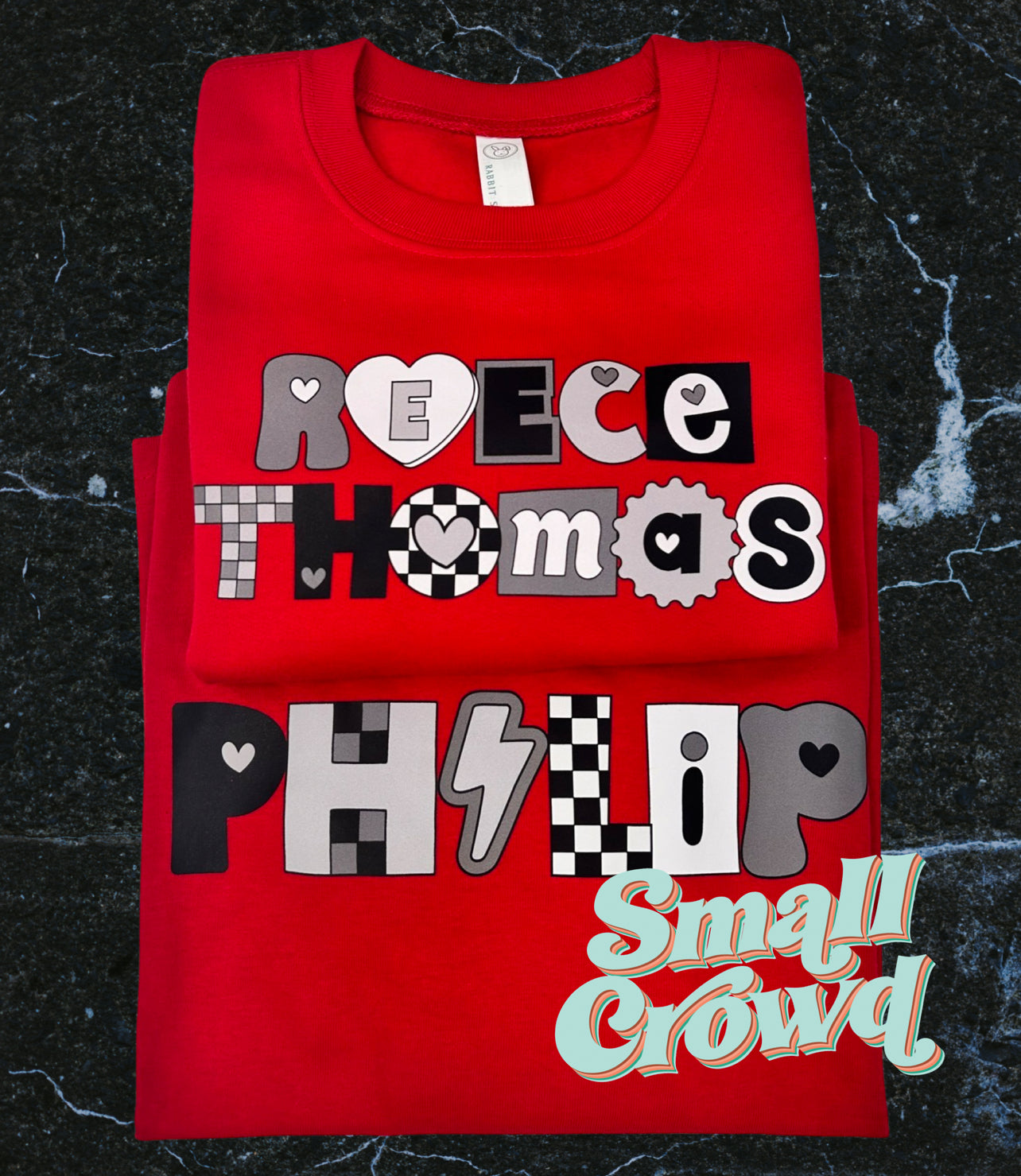 Valentine Pop Custom Name - Red