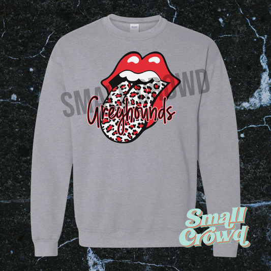 Greyhounds (red)- Rockin Tongue Heather Grey