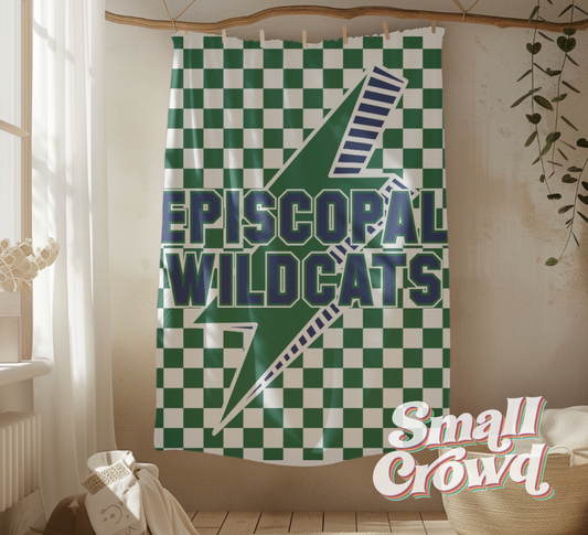 *PREORDER* Episcopal Wildcats- Large Minky Blanket - 50in x 60in - 3 week TAT