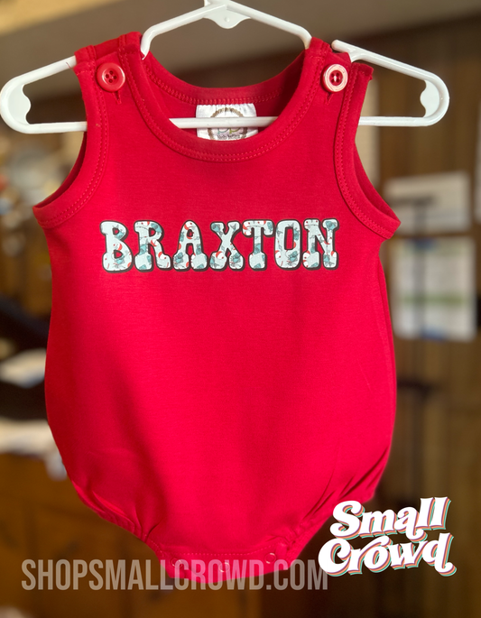Gone Fishing Name Bubble Tank - red