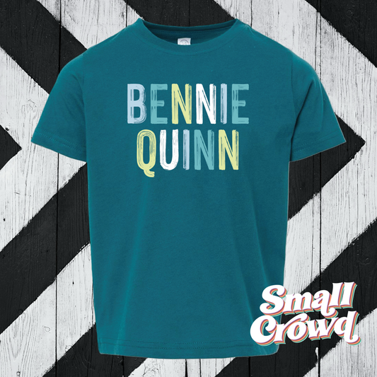 OG oceanside Name tee - oceanside/topaz blue