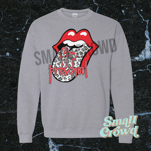 FPC preschool (red)- Rockin Tongue Heather Grey