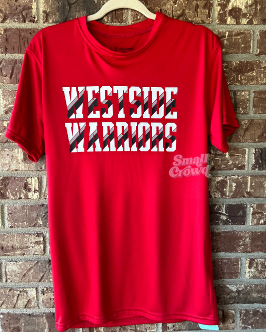 Westside Warriors Sliced - *Moisture Wicking Tee* - RED