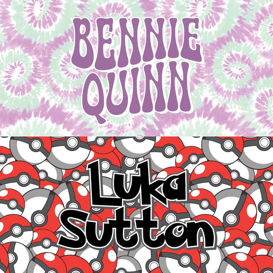 *PAST PRINTS* - Custom Toddler Beach Towels - 22in x 42in