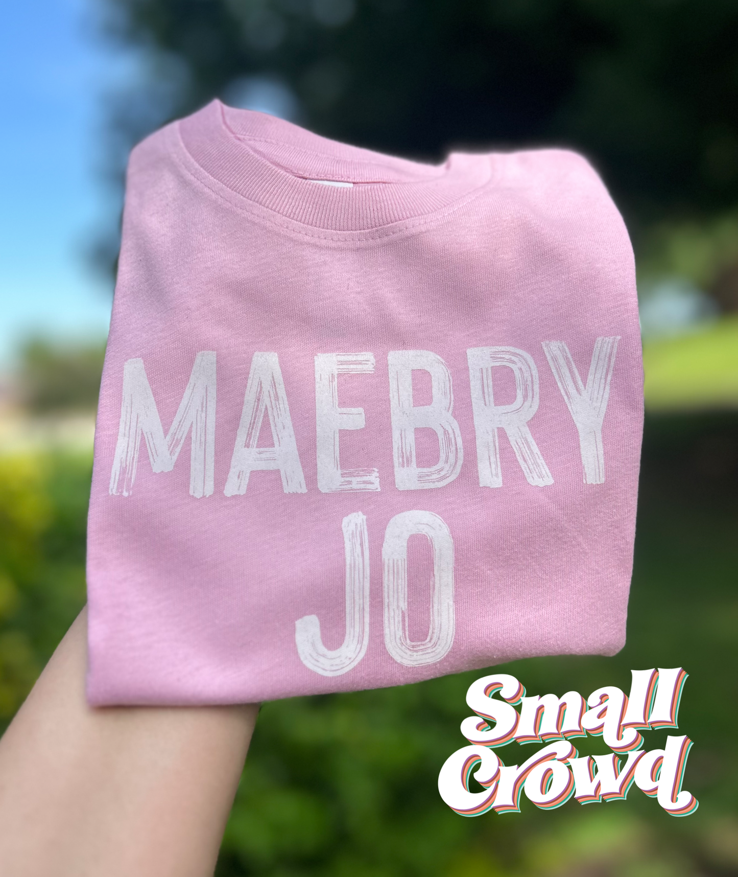 OG Custom Name Tee - light pink