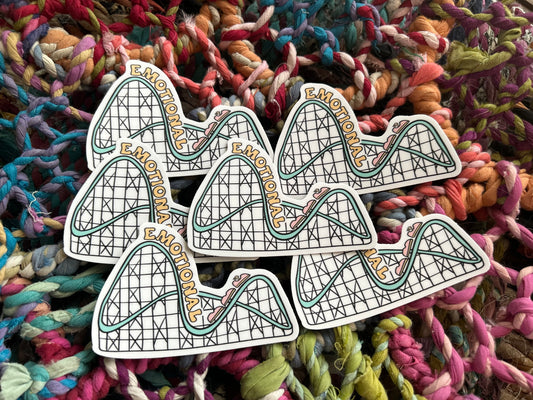 Emotional Rollercoaster - Laptop/Waterbottle Sticker