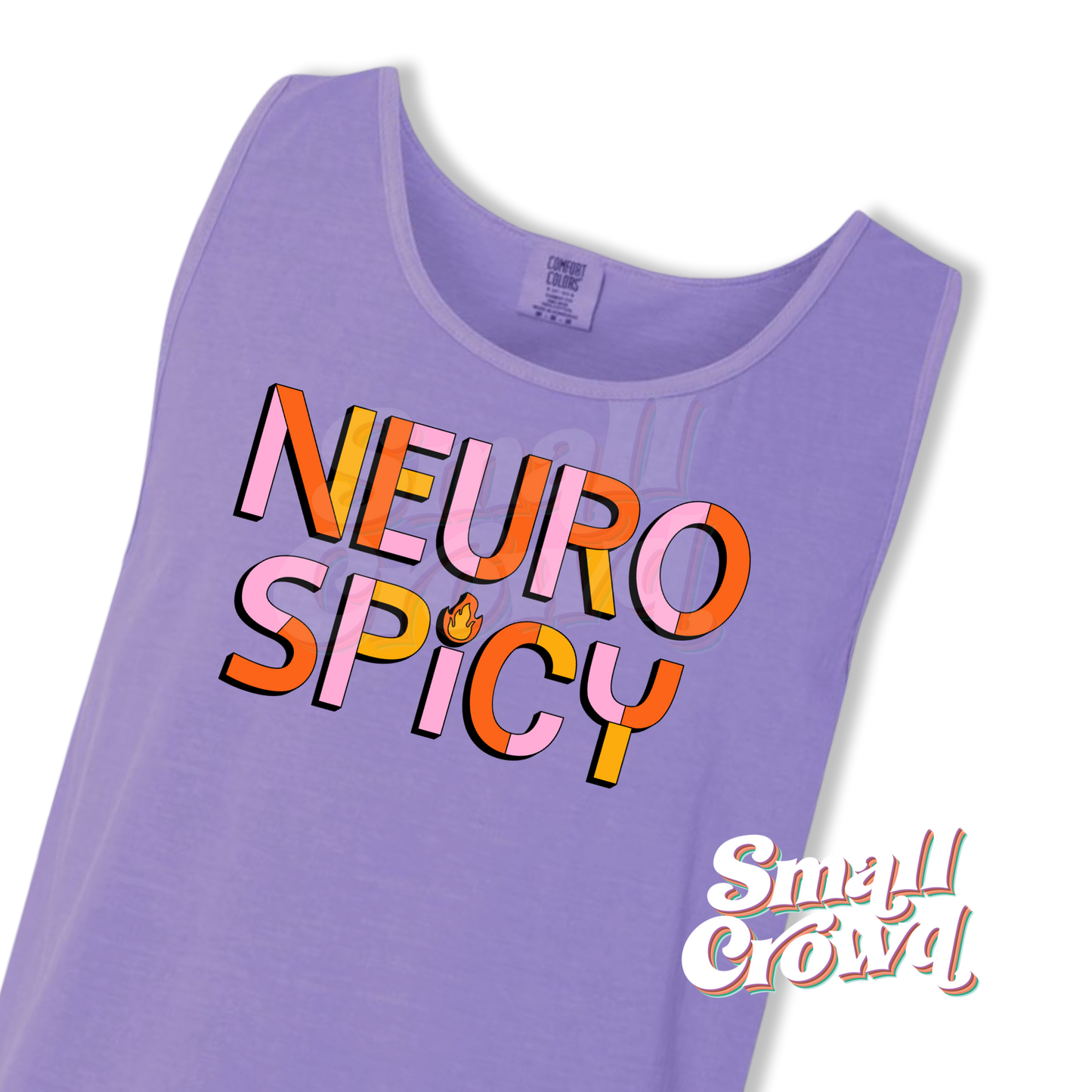 Neuro Spicy - Violet - Comfort Colors Tank Top