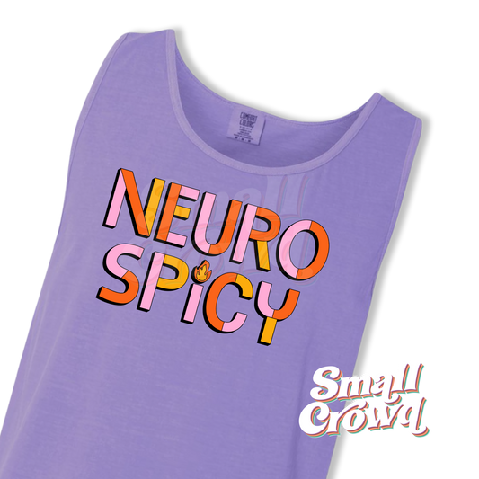 Neuro Spicy - Violet - Comfort Colors Tank Top