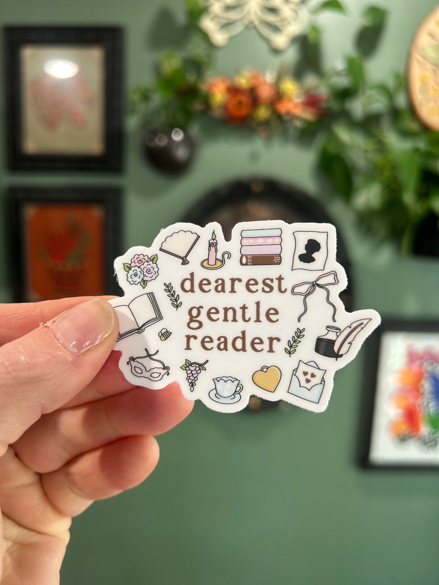 Dearest Gentle Reader - Laptop/Water bottle Sticker