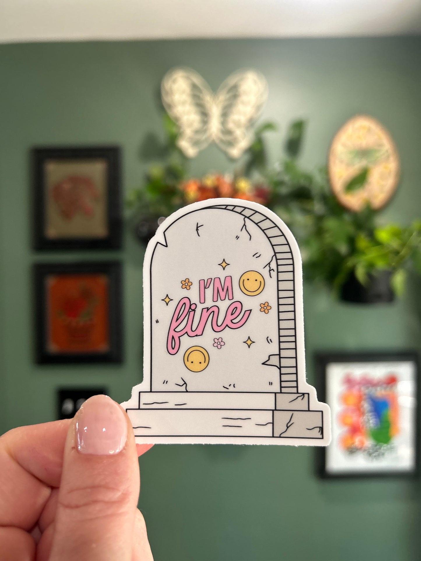 RIP I’m Fine - Laptop/Waterbottle Sticker